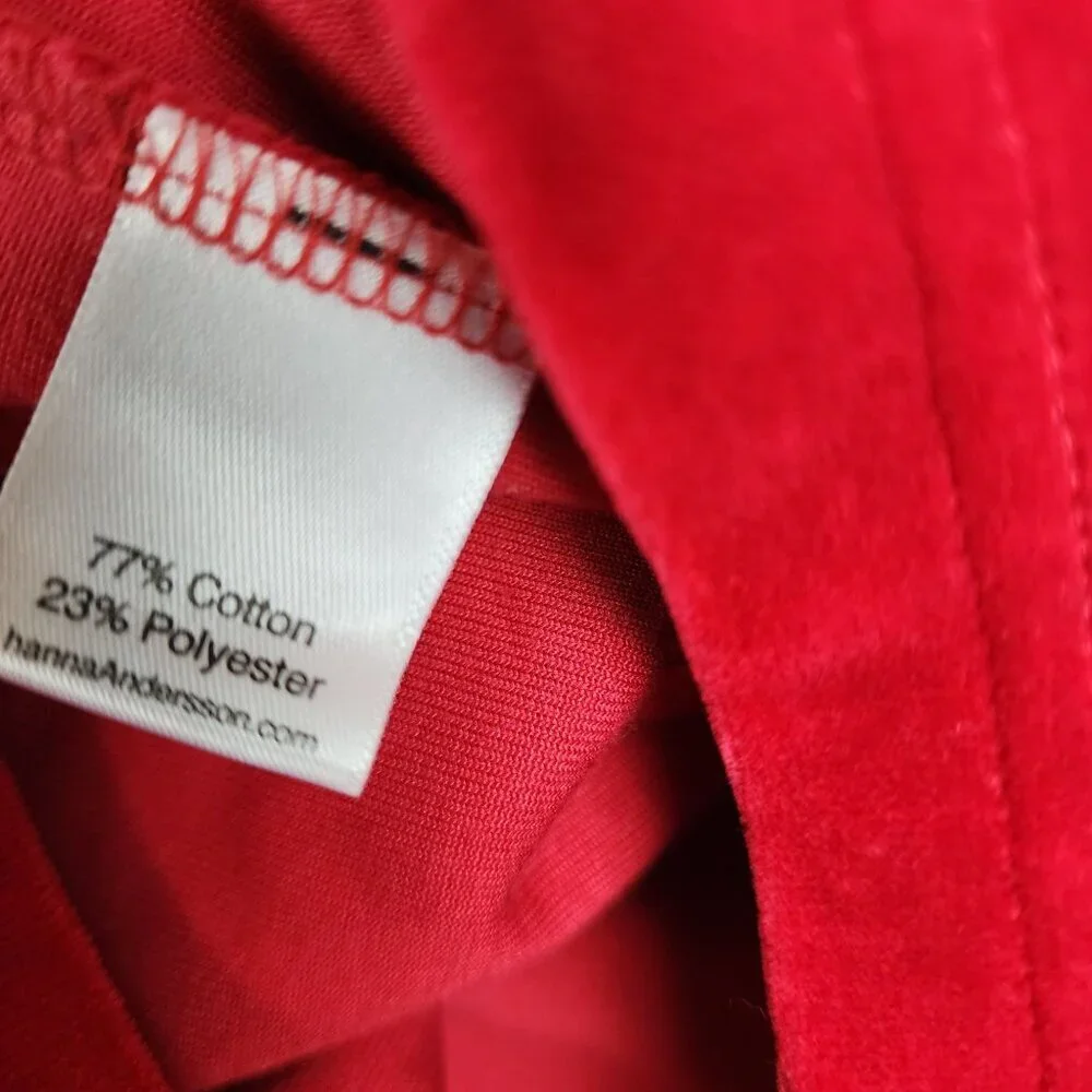 Hanna Andersson Red Velvet Toddler Dress Size 80 / 18-24 Holiday